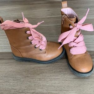 Adorable brown boots for toddler girl